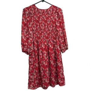Tanya Taylor floral flowy smocked bust dress. Size 0